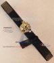Perfect Replica Versace Gold Buckle And Gold Diamonds Black Leather Belt (4)_th.jpg